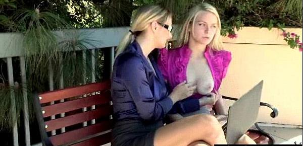 Sex Tape With Naughty Teen Lesbos Girls (Natalia Starr & Alli Rae) clip-21